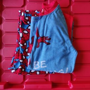 Boys Size 10/12 Marvel Red and Blue Spider-Man Pajama Set